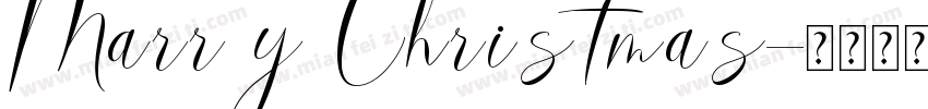 Marry Christmas字体转换